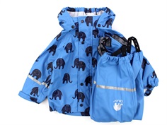 CeLaVi regntøj bukser og jakke blue/blue elephant